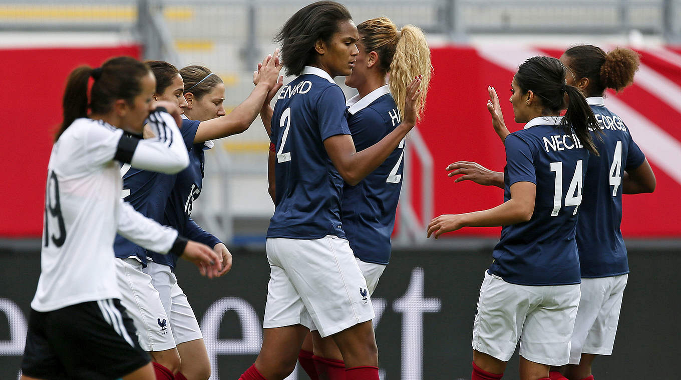 Letzter Sieg der Équipe Tricolore: 2014 gelingt ein 2:0 in Offenbach © 2014 Getty Images