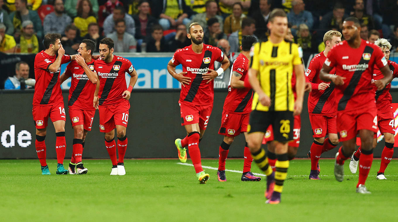 Ein Sieg fehlt noch zum 2000. Bundesligapunkt: Leverkusen gastiert in Dortmund  © 2016 Getty Images