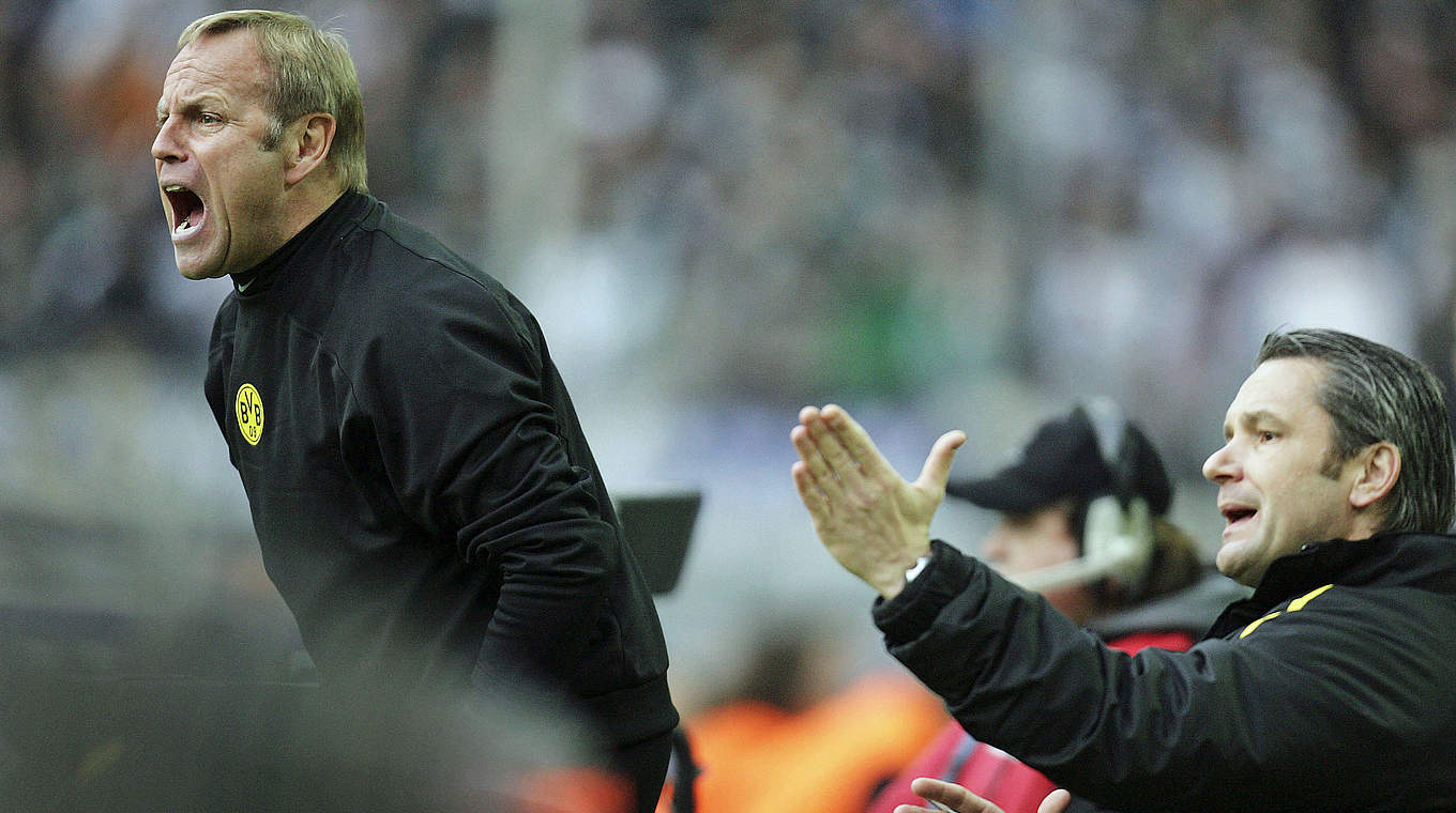 Aus als Dortmunder Trainer nach nur acht Partien auf der Bank: Jürgen Röber (l.) 2007 © 2007 Getty Images