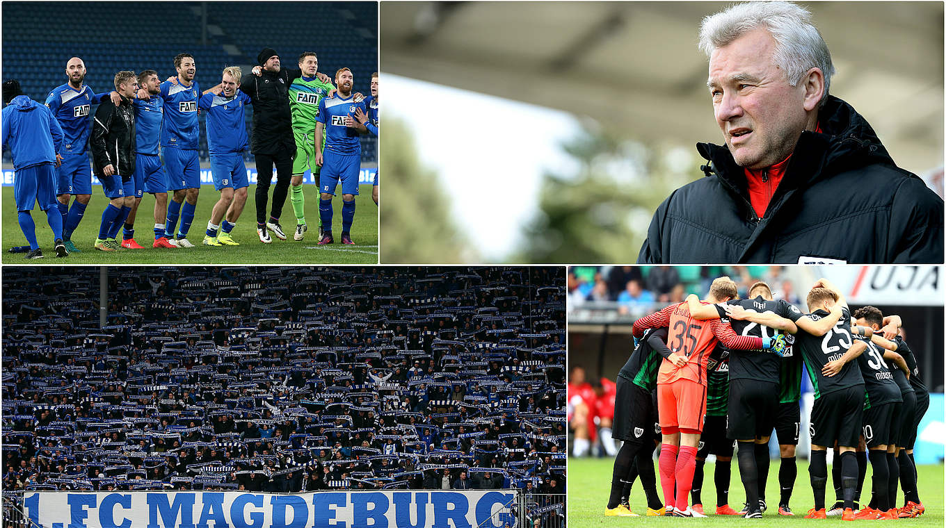 Aufstiegsträume und Abstiegsängste: Magdeburg empfängt am 26. Spieltag Münster © Getty Images/Collage DFB