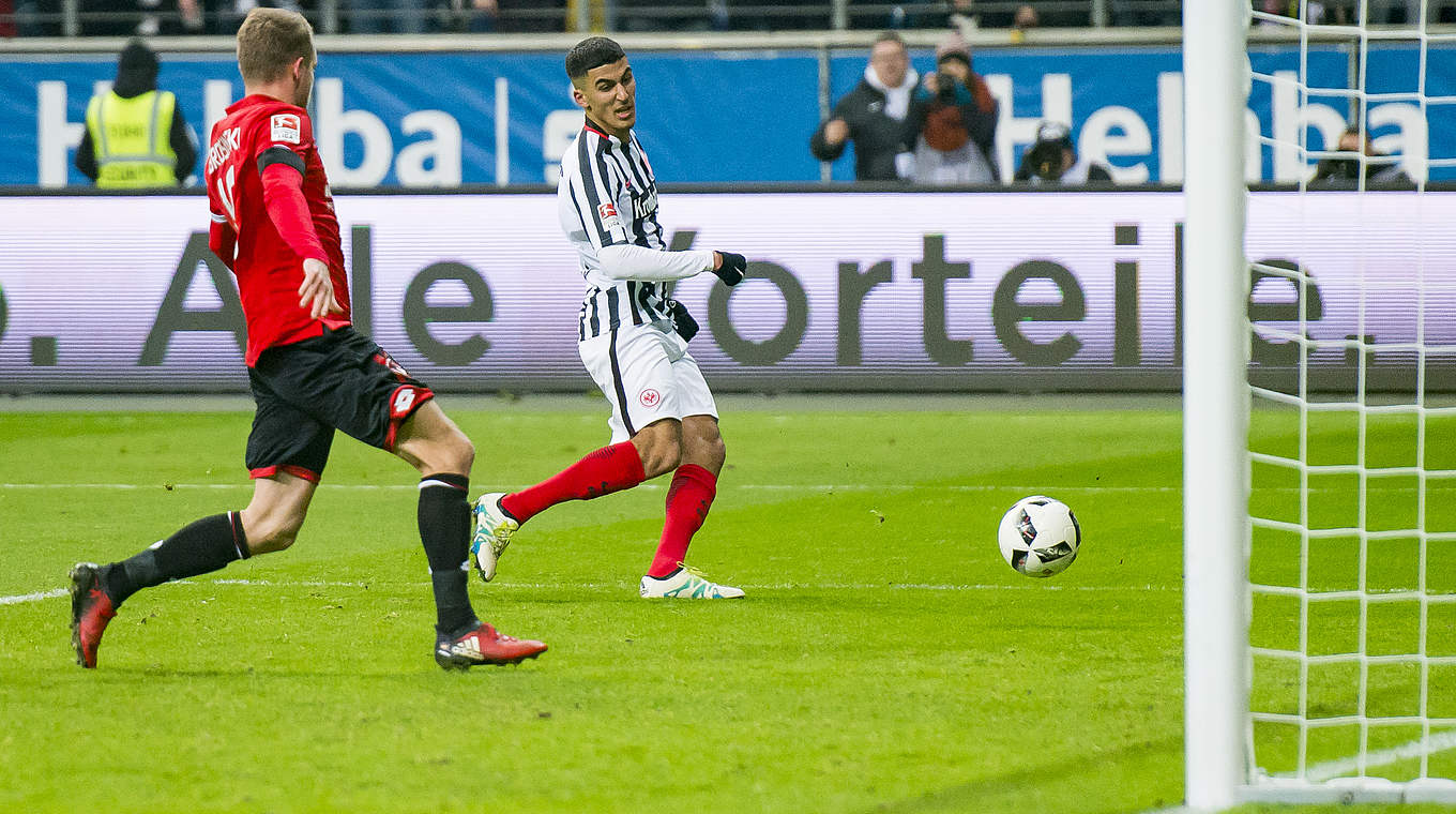 Frankfurt's Aymen Barkok: "I hope that the people there will give us a lot of support" © 2016 Getty Images