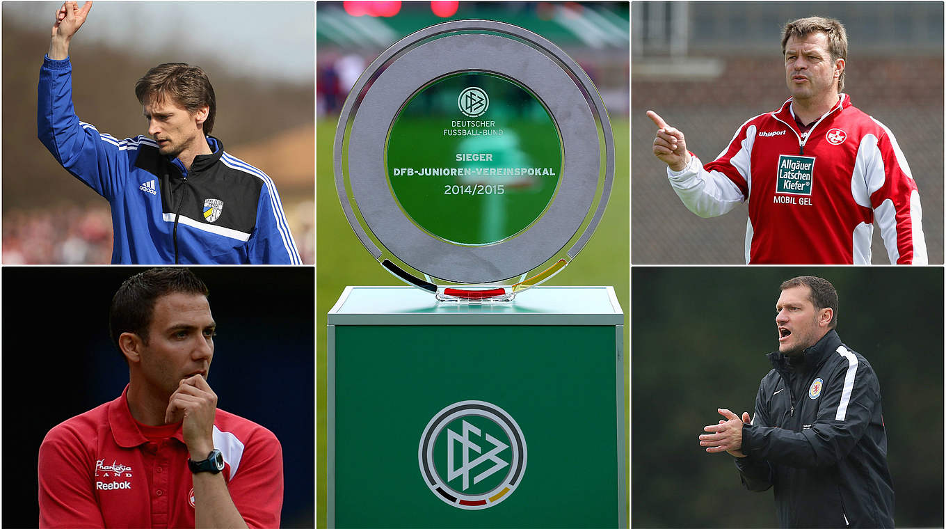 Vier Trainer, ein Ziel - Berlin: Leopold, Metz, Schommers und Eickel (Uhrzeigersinn) © Getty Images/Collage DFB
