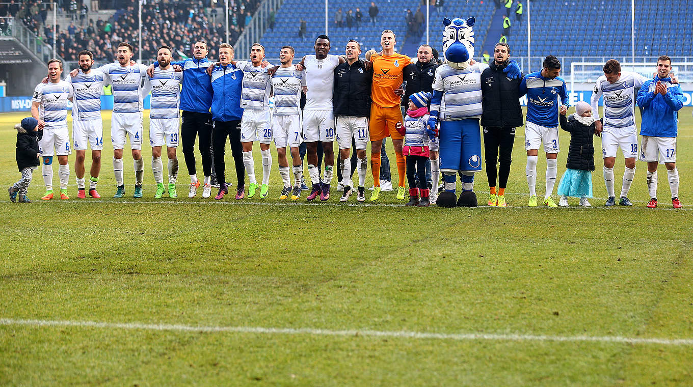 MSV Duisburg,Jubel,Team © 2017 Getty Images