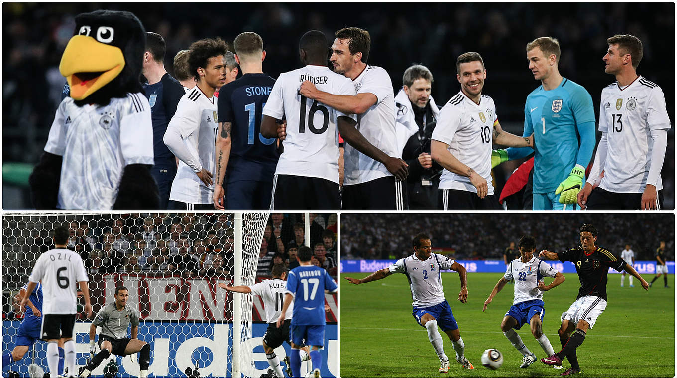Vier Spiele, vier Siege: Die DFB-Auswahl vor dem WM-Qualifikationsspiel in Aserbaidschan © Bilder Getty Images / Collage DFB