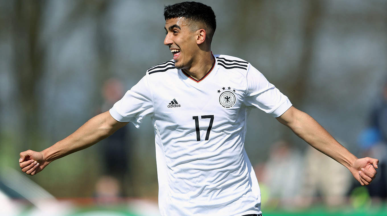 Erzielt das 1:0 für Deutschland: Aymane Barkok, Mittelfeldspieler von Eintracht Frankfurt © 2017 Getty Images