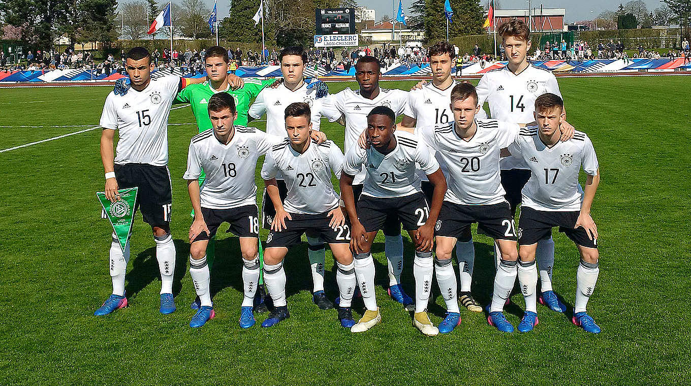 Germany's U18s drew 1-1 in their second meeting with France this week. © 