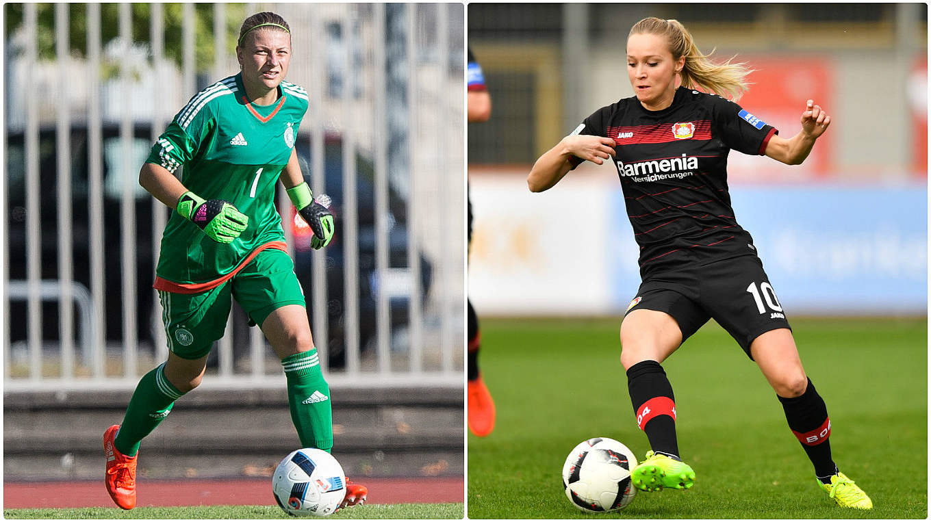 Überzeugten bei den U 20-Frauen und in der Bundesliga: Schlüter (l.) und Knaak © Getty Images/imago