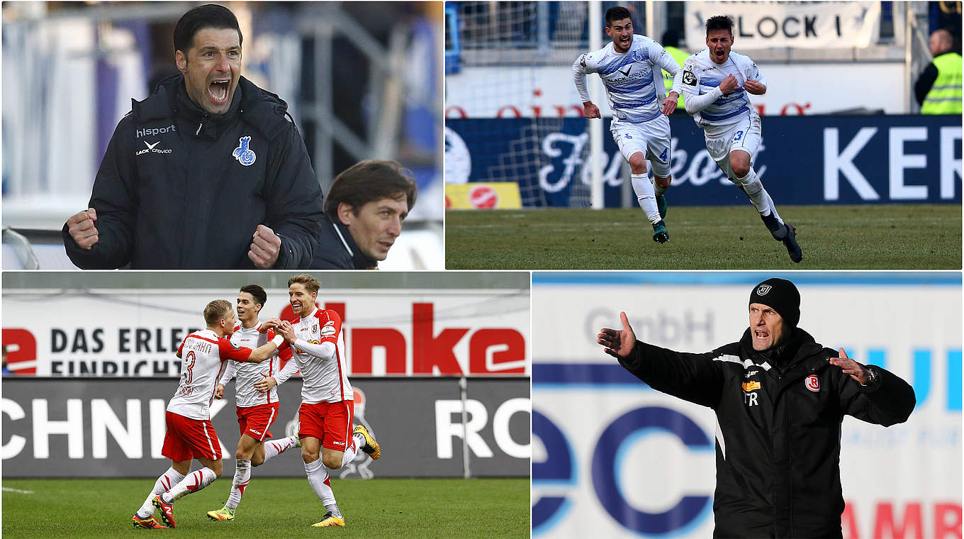 Topspiel der 3. Liga: Tabellenführer Duisburg empfängt Jahn Regensburg © Getty Images/Collage DFB