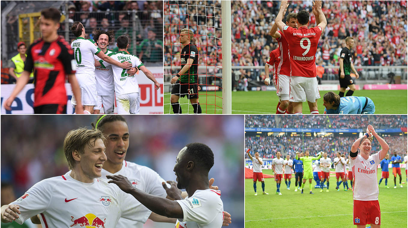 Spektakel und viele Tore: 35 Treffer fielen am 26. Spieltag © GettyImages/Collage DFB