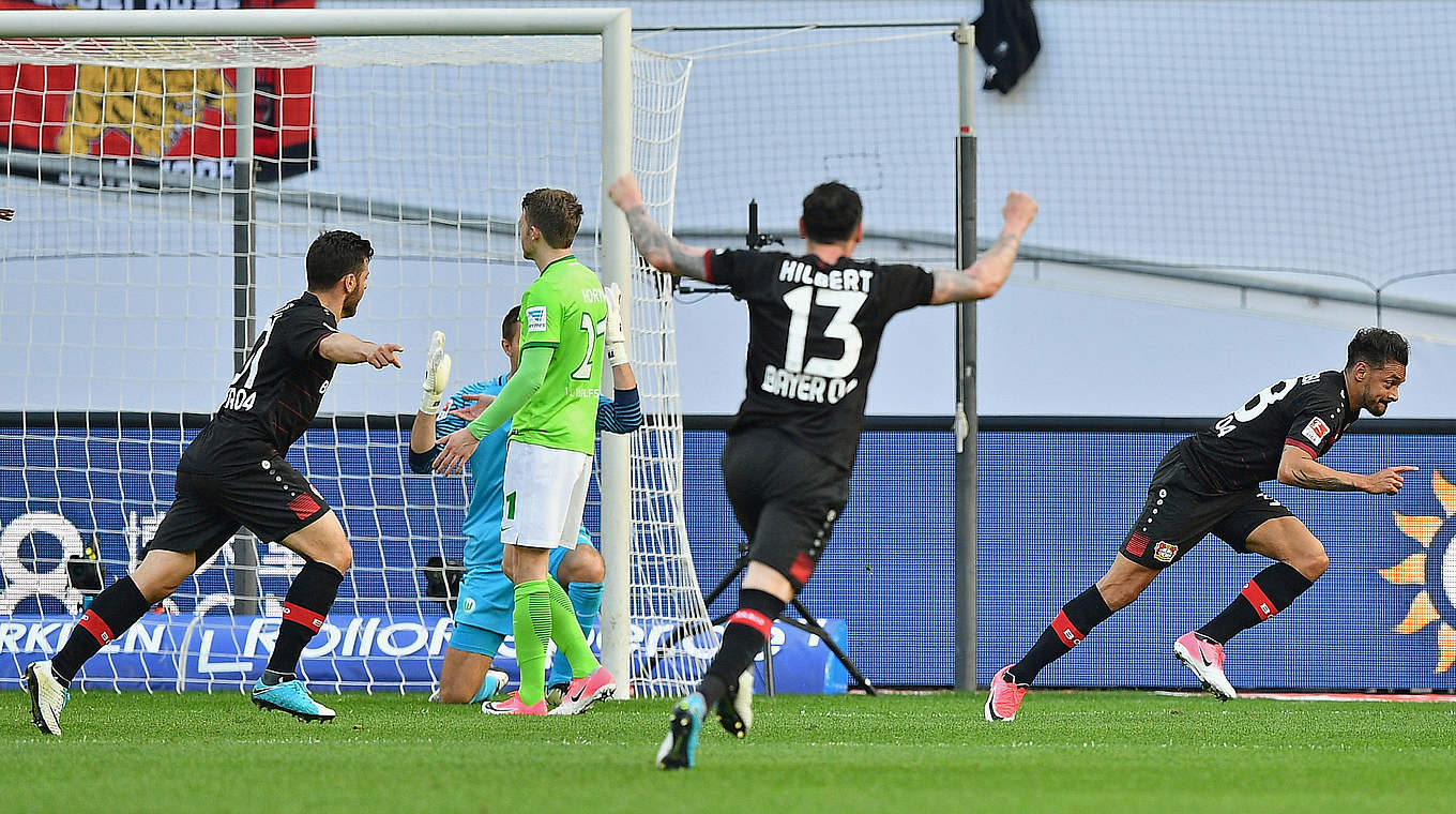 Karim Bellerabi had given Leverkusen a 1-0 lead at half-time. © 2017 Getty Images