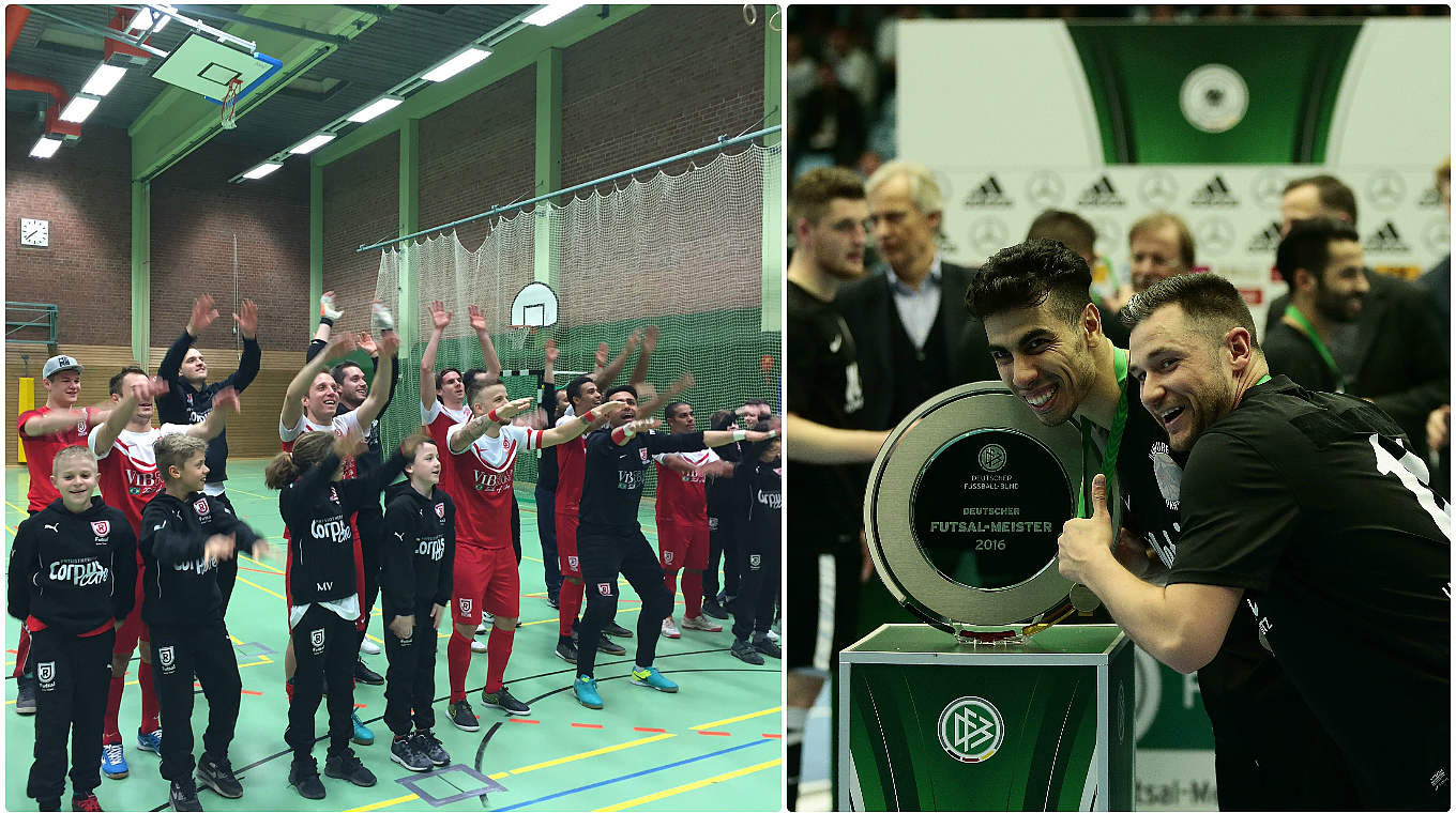 Futsal-Halbfinale: Jahn Regensburg (links) trifft auf die Hamburg Panthers (rechts) © Getty Images