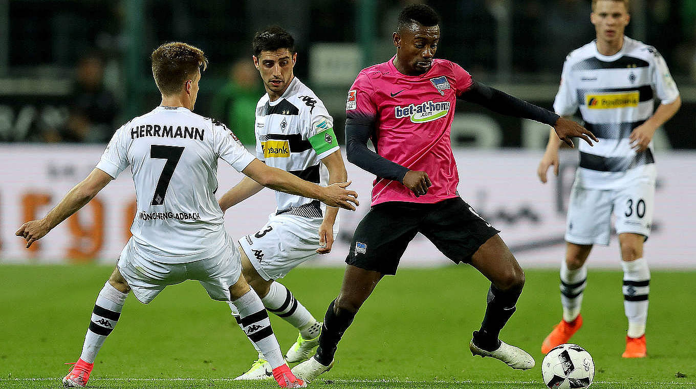 Hard-fought game at Borussia-Park as Mönchengladbach beat Hertha. © 