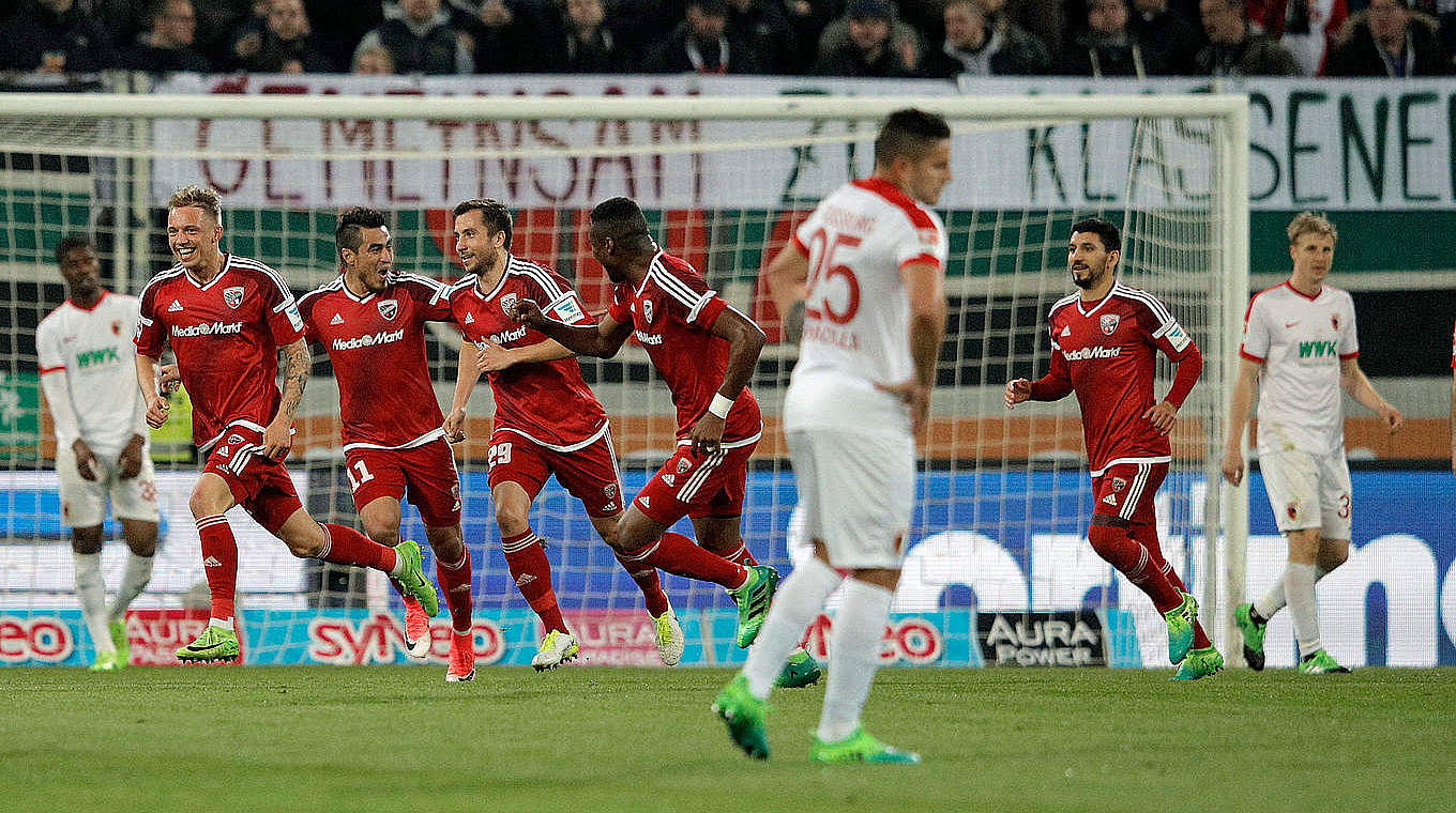 Glimmer of hope with away win: Ingolstadt closed the gap on 16th place. © 