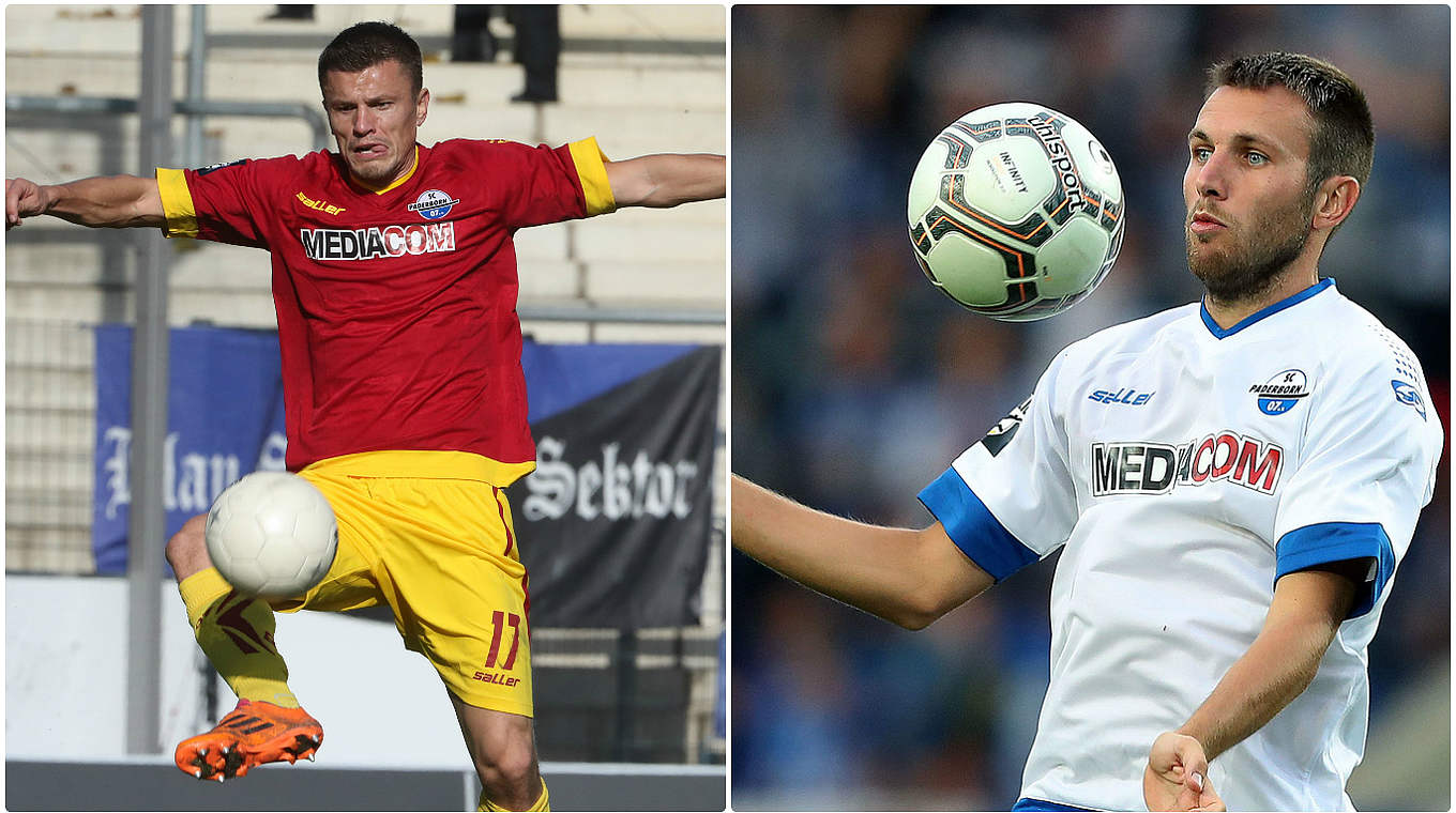 Abstieg mit FSV in die 3. Liga: Kruska (l.) und Dedic spielen inzwischen beim SCP © Getty Images/Collage DFB