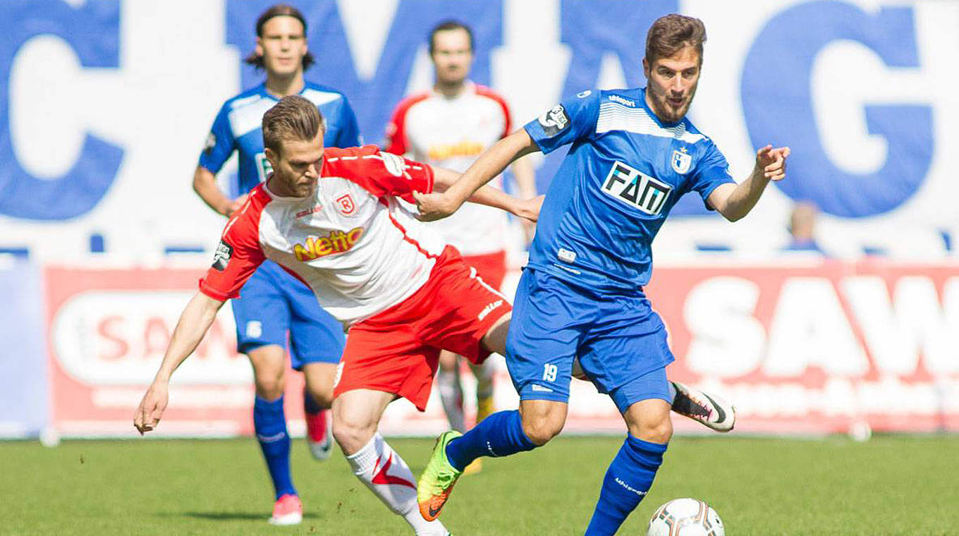 Topspiel in Magdeburg: Jahn Regensburg besiegt den FCM 2:1 und klettert auf Platz vier © imago/Eibner