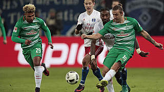 106. Duell in der Bundesliga: Werder Bremen hat Nordrivale Hamburger SV zu Gast © 2016 Getty Images