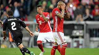 Arturo missed a golden opportunity from the penalty spot to double Bayern's lead © 2017 Getty Images