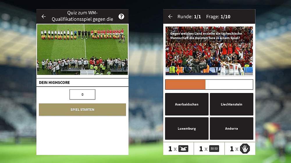 DFB-App - Screenshot © DFB
