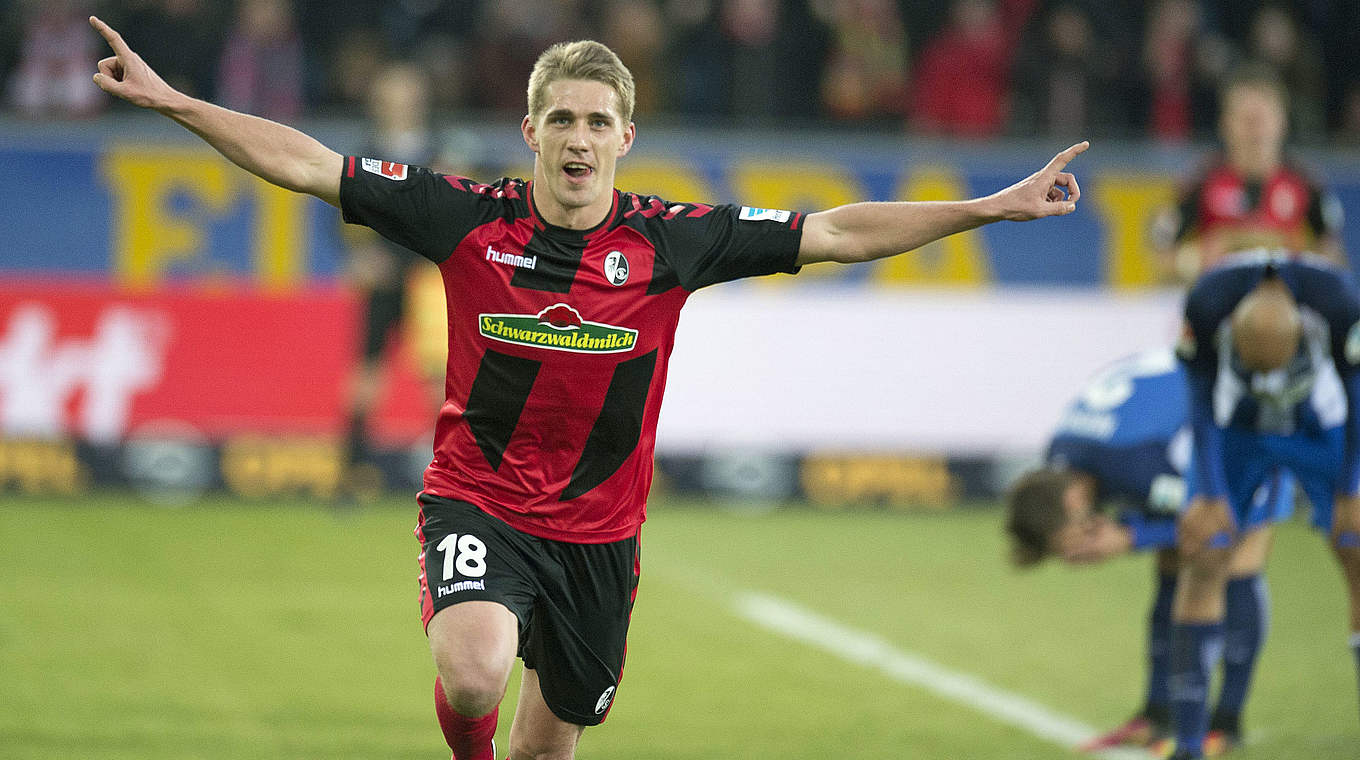 Vor neuer Bestmarke als Jokertorschütze: Freiburgs Angreifer Nils Petersen © AFP/Getty Images