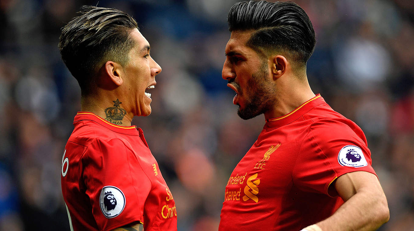 Emre Can,Roberto Firmino,FC Liverpool © 2017 Getty Images