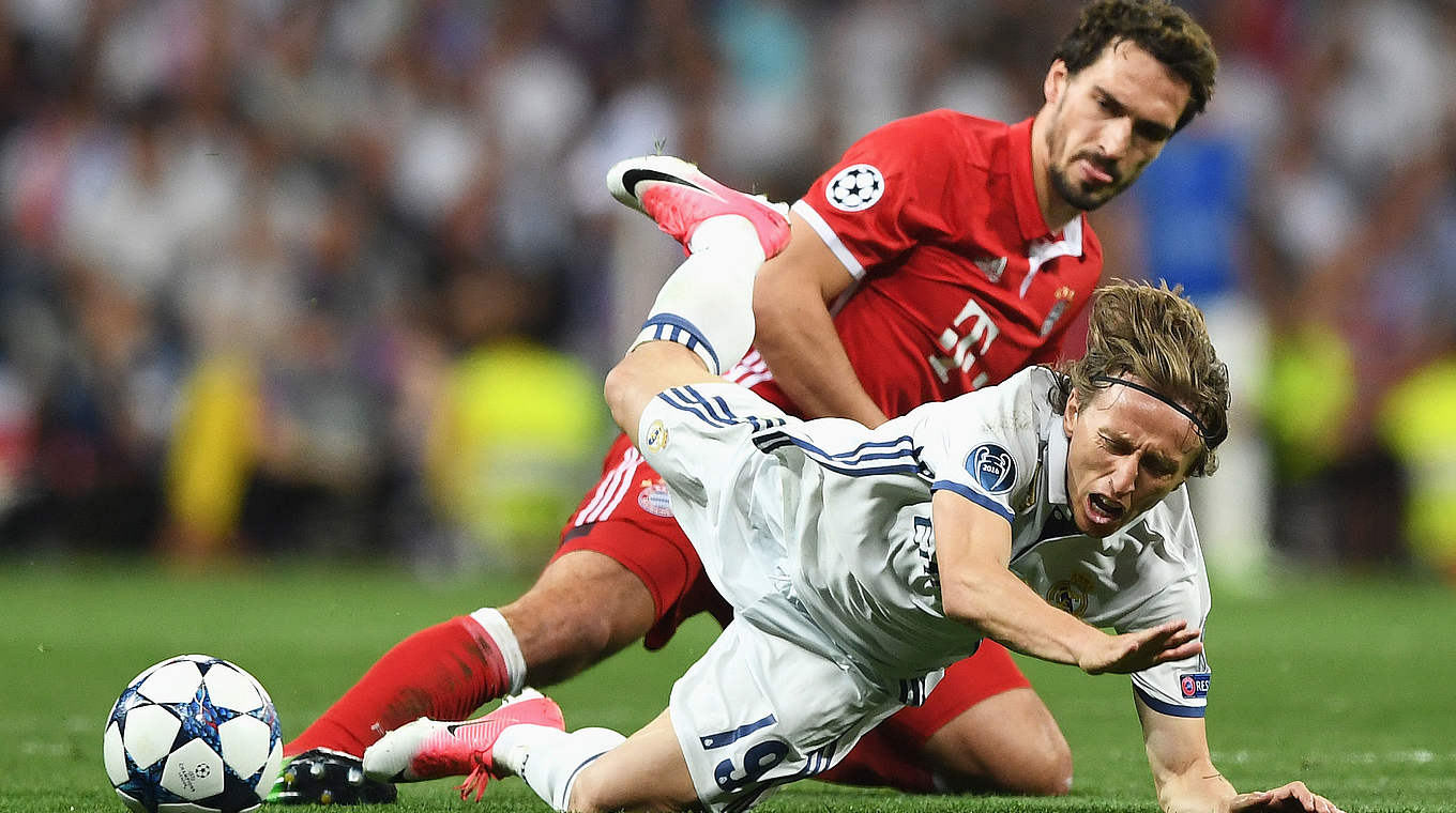 Mats Hummels,Bayern München,Real Madrid,Luca Modric © 2017 Getty Images