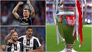 Kroos,Khedira,Real Madrid,Juventus Turin,Collage,Champions League © Getty Images/Collage DFB