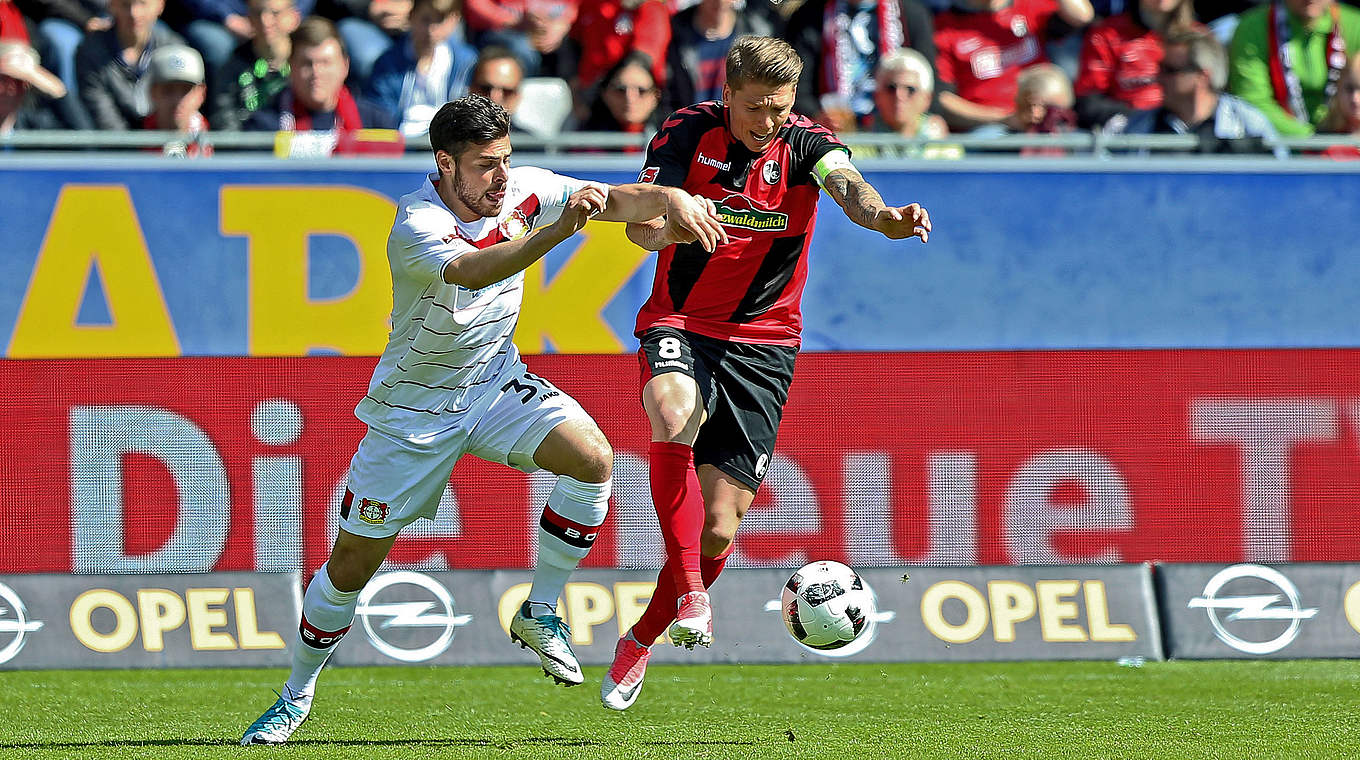 Traf zum zwischenzeitlichen Leverkusener Ausgleich: Kevin Volland (l.) © 2017 Getty Images