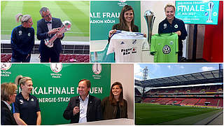 Pressekonferenz zum DFB-Pokalfinale: Wolfsburg will den Hattrick, Sand die Revanche © DFB