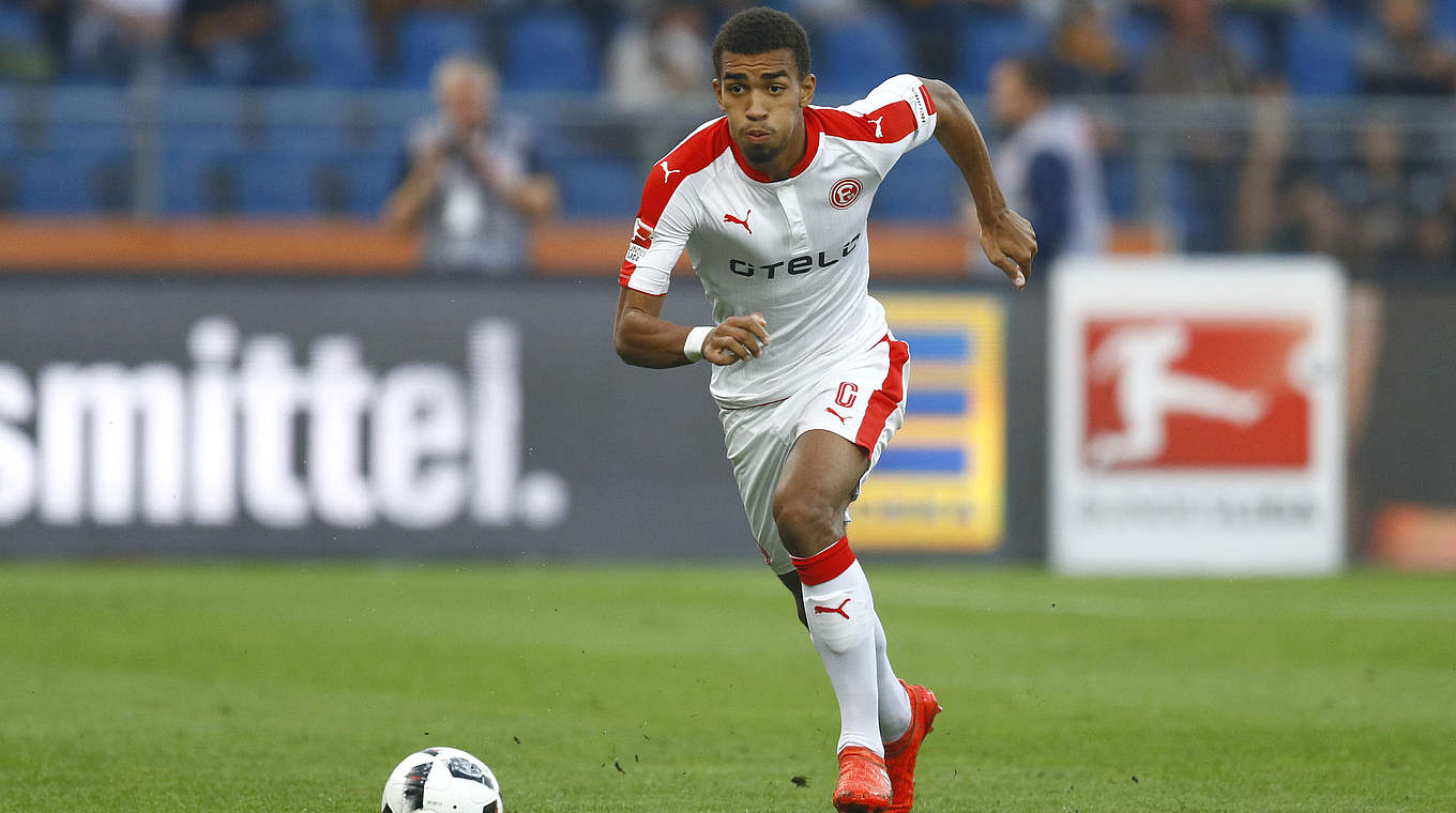 Befindet sich dem Weg der Besserung: Düsseldorfs U 21-Nationalspieler Kevin Akpoguma © 2016 Getty Images