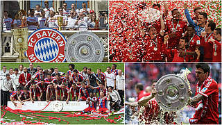 Bayern München,Meisterschale,Collage © Getty Images/Collage DFB