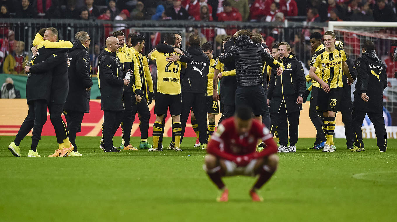 Rekord: Borussia Dortmund zieht zum vierten Mal in Serie ins DFB-Pokalendspiel in Berlin ein © This content is subject to copyright.
