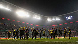 Grenzenloser Jubel: Borussia Dortmund steht nach dem 3:2-Erfolg in München im DFB-Pokalfinale. © 2017 Getty Images