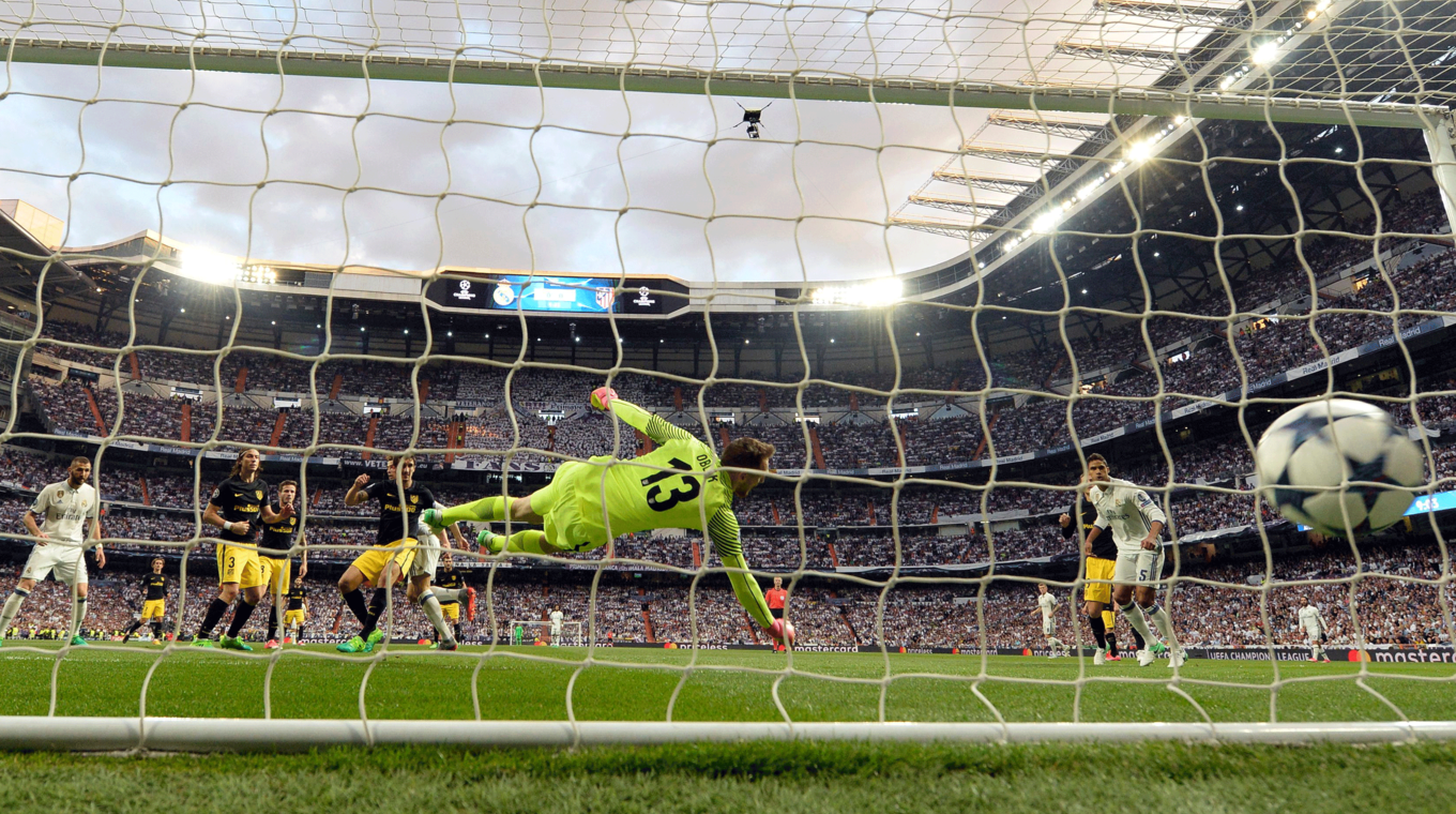 Keine Chance für Atletico-Keeper Oblak: Früh zappelt der Ball zum ersten Mal im Netz © Getty Images