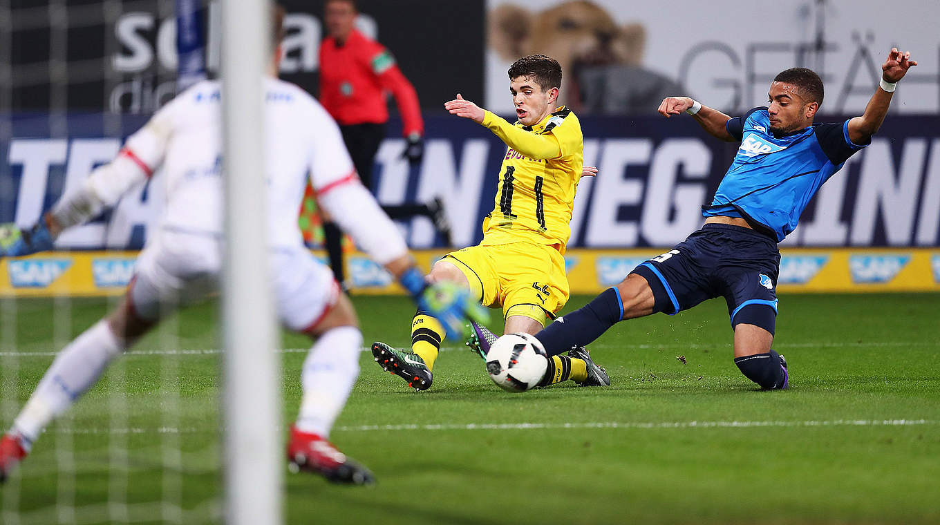 Jeremy Toljan,1899 Hoffenheim,Christian Pulisic © 2016 Getty Images