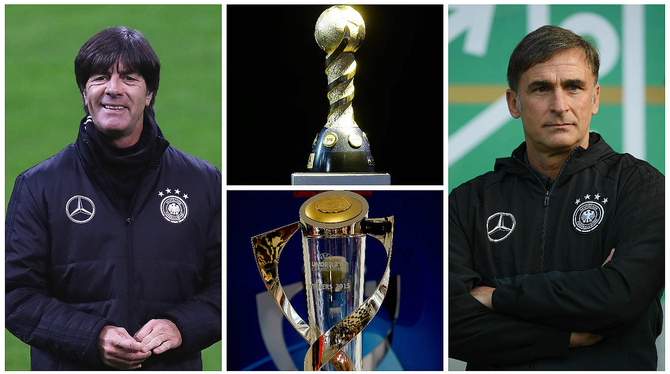 Kaderbekanntgabe: Löw und Kuntz benennen Aufgebote für Confed Cup und U 21-EM © Getty Images/Collage DFB