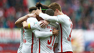 Vor dem Rekord: RB Leipzig kann gegen Hertha BSC den 20. Sieg als Aufsteiger feiern © 2017 Getty Images