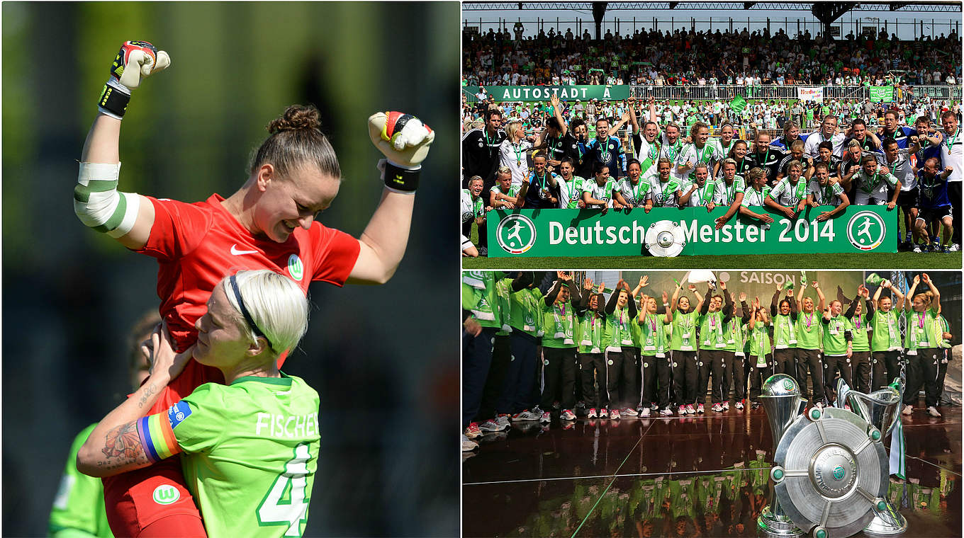 VfL Wolfsburg,Frauen,Collage © Jan Kuppert/GettyImages/Collage DFB
