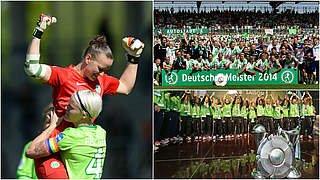 VfL Wolfsburg,Frauen,Collage © Jan Kuppert/GettyImages/Collage DFB