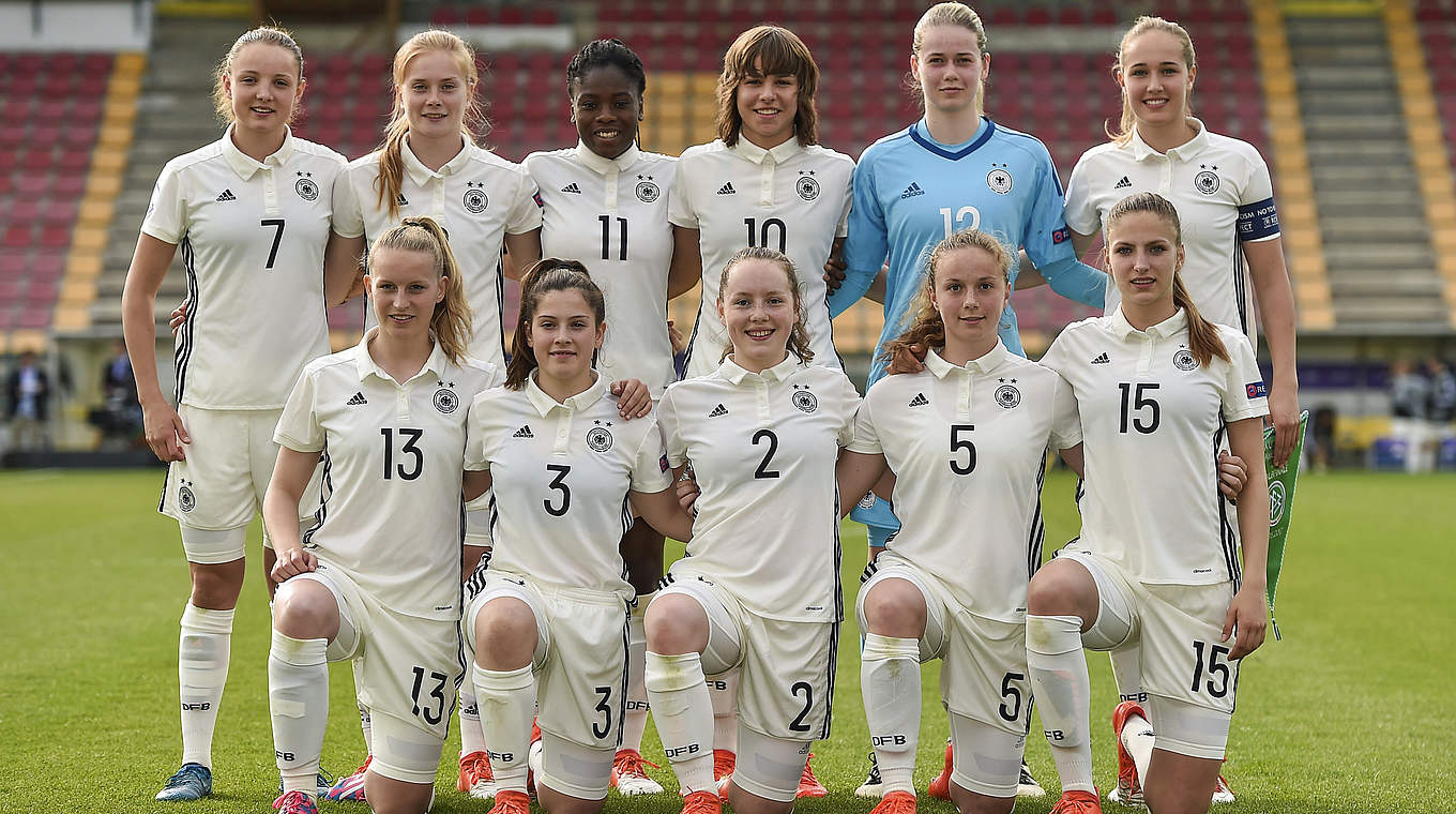 Halbfinale gegen Norwegen: die Startelf der deutschen U 17-Juniorinnen © UEFA-Sportsfile
