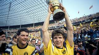 Dortmunder Pokalhelden von 1989: Andreas Möller (r.) und Norbert Dickel © imago