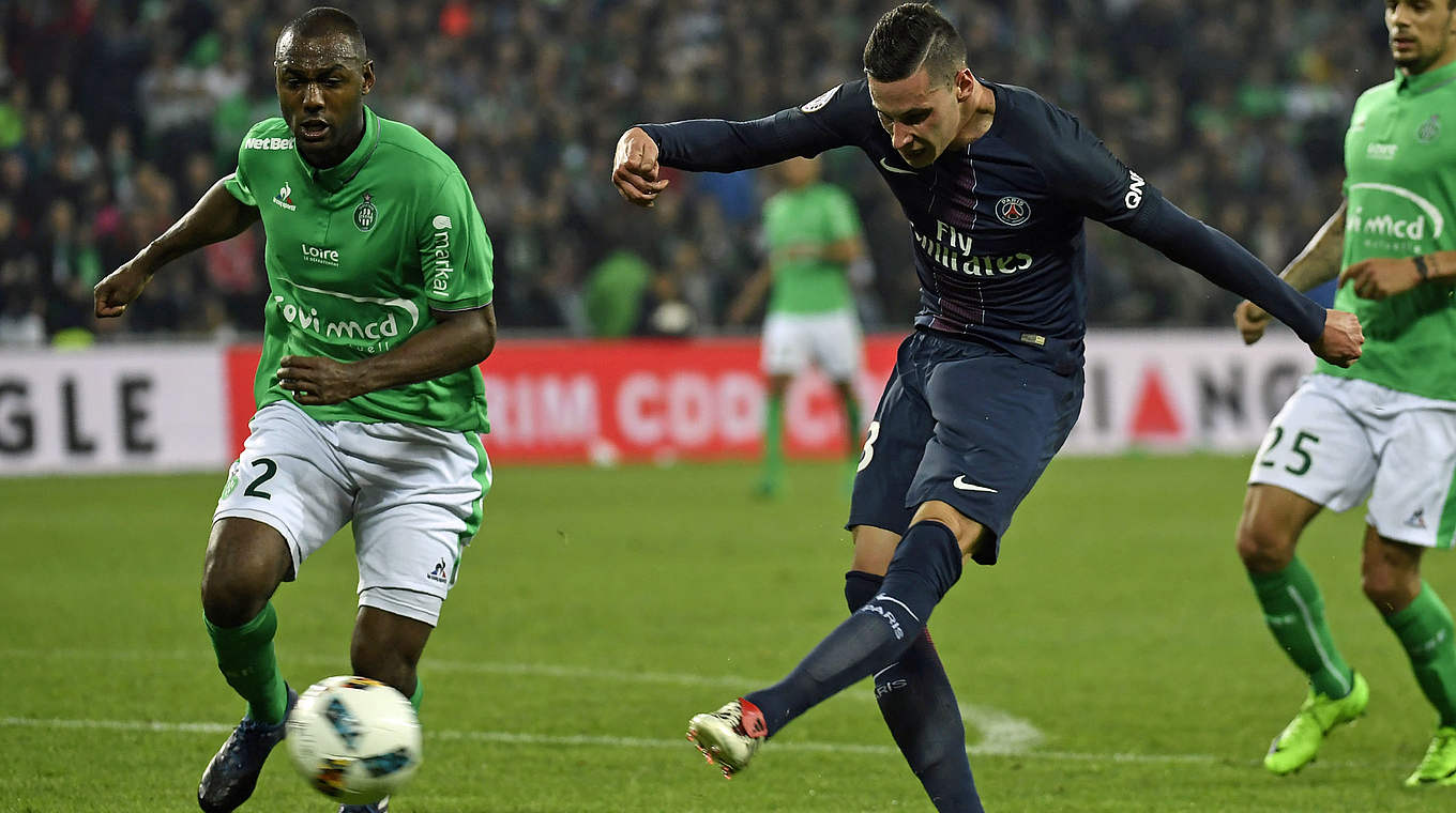 Erzielt das 5:0: Julian Draxler © PHILIPPE DESMAZES/AFP/Getty Images