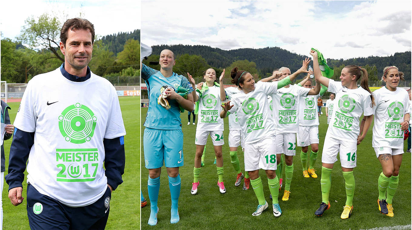 Ralf Kellermann,VfL Wolfsburg,Meisterfeier © imago/Collage DFB