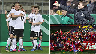 Drei Spiele auf dem Weg zum Zwischenziel WM-Viertelfinale: Die deutsche U 20 © Getty Images/Collage DFB