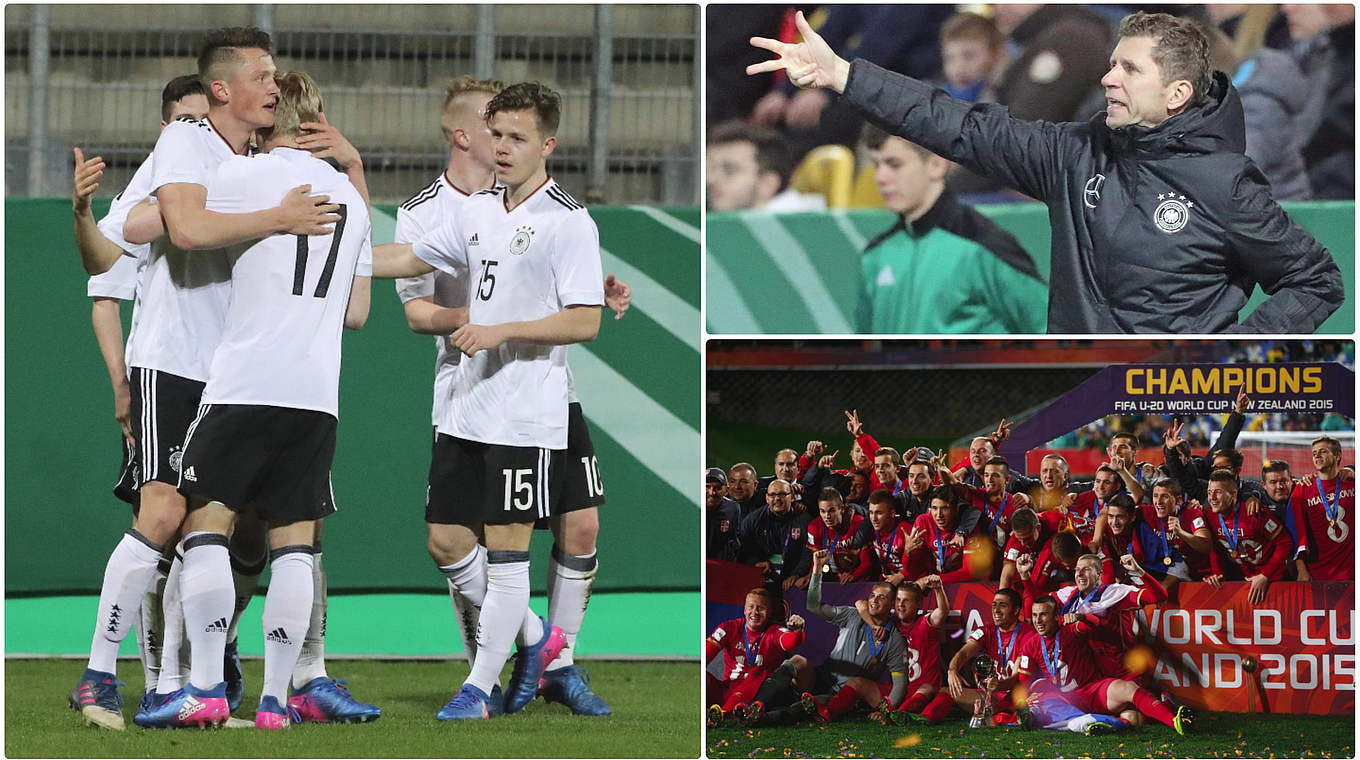 Drei Spiele auf dem Weg zum Zwischenziel WM-Viertelfinale: Die deutsche U 20 © Getty Images/Collage DFB