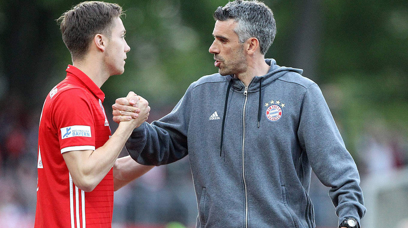 Tritt ungeschlagen ab: FCB-Interimstrainer Danny Schwarz (r.) © imago/foto2press