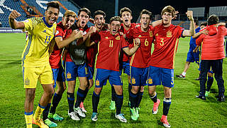 Europameister im Elfmeterschießen: die spanische U 17 © ©SPORTSFILE