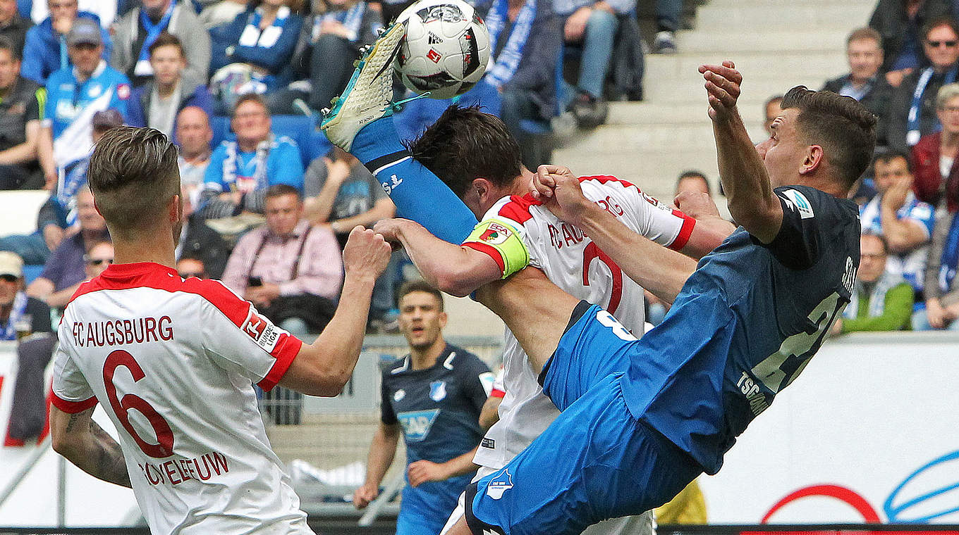 Hoffenheim had to settle for fourth after a draw with Augsburg.  © This content is subject to copyright.