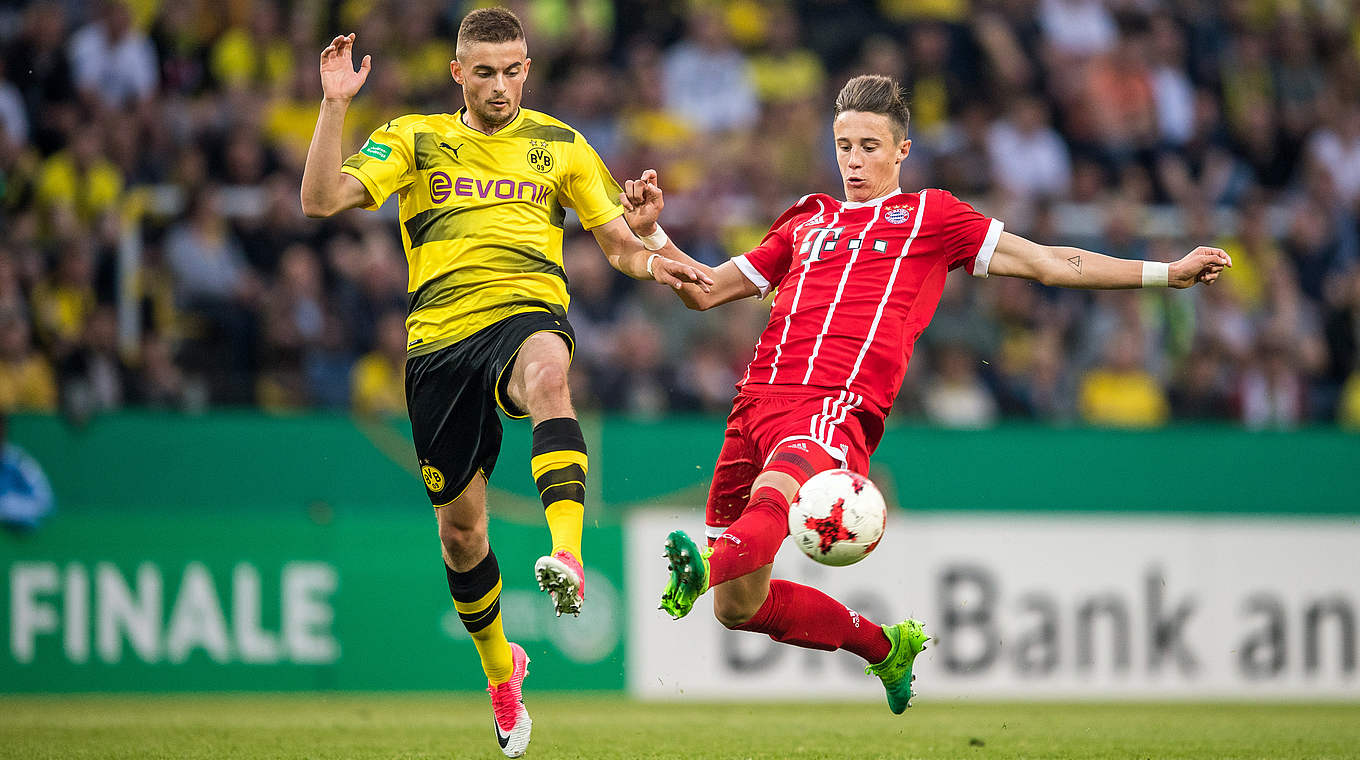 120 Minuten auf Augenhöhe: Dortmunds Baxmann und Münchens Friedl (v.l.) © 2017 Getty Images