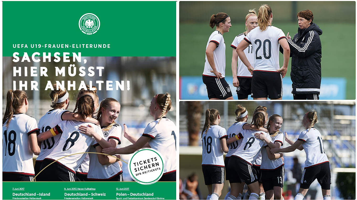 Fahren mit 18 Spielerinnen zur U 19-Eliterunde nach Sachsen Anhalt: die U 19-Frauen © Getty Images/DFB/Collage DFB