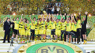Borussia Dortmund won their first trophy since 2012 by beating Frankfurt in DFB Pokal final on Saturday night.  © This content is subject to copyright.